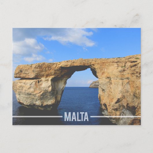 Azure Window Gozo, Malta Briefkaart (Voorkant)