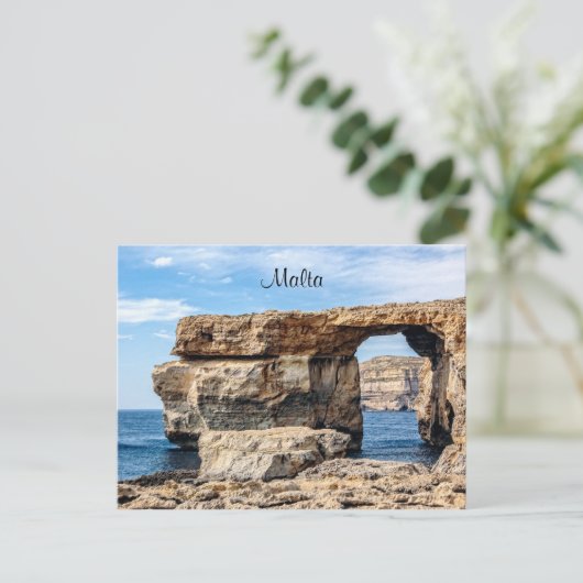 Azure Window in Malta Briefkaart (Staand voorkant)