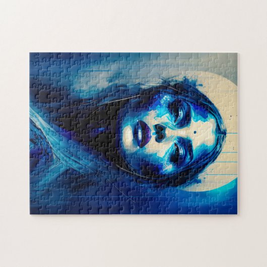 Azure Witch Fantasy Art Legpuzzel (Horizontaal)