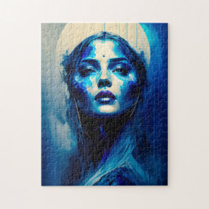 Azure Witch Fantasy Art Legpuzzel