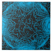 Azure Yarn Ceramic Tegel Tegeltje (Voorkant)