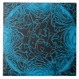 Azure Yarn Ceramic Tegel Tegeltje