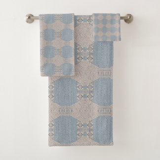 Azurévia Lace – Bleu Poudre et Géométrique Ivoire