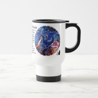 Azuriet Kosmische Draak Reisbeker