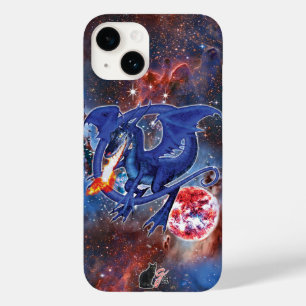 Azurite Cosmic Dragon Hoesje-Mate iPhone Case