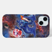 Azurite Cosmic Dragon Hoesje-Mate iPhone Case (Achterkant (horizontaal))