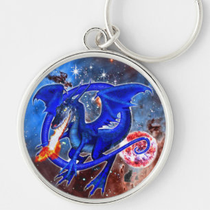 Azurite Cosmic Dragon Sleutelhanger