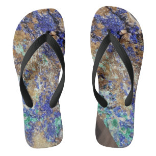 Azurite et Malachite paire de tongs