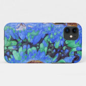 Azurite Malachite Crystals iPhone 5 coque (Dos (Horizontal))