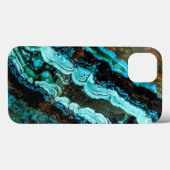 Azurite Malachite Gemstone coque ipad (Verso (horizontal))