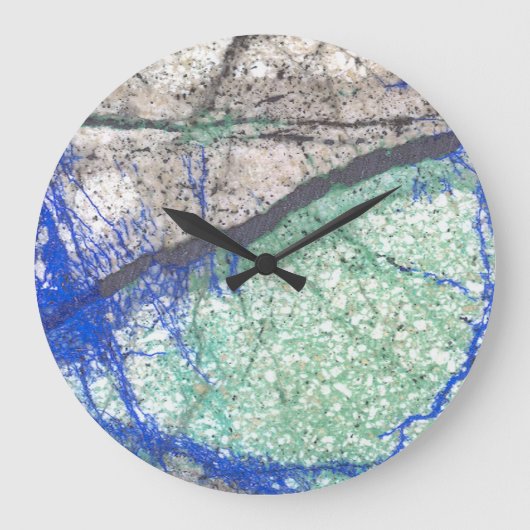 Azurite Malachite Wall klok (Voorkant)