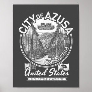 AZUSA CALIFORNIA - STAD AZUSA CA POSTER