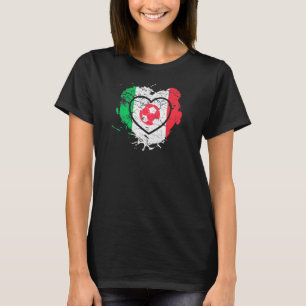 Azzurri I Love Soccer en Italia Nazionale Italiaan T-shirt