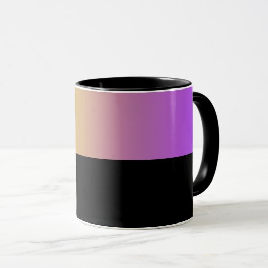 B04 - Tasse mit Gelb Violett Farbverlauf (Devant droit)