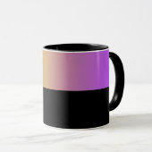 B04 - Tasse mit Gelb Violett Farbverlauf Mok (Voorkant rechts)