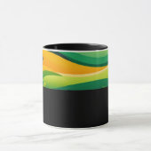 B08 - Tasse avec dégradé de couleur jaune-vert (Centre)