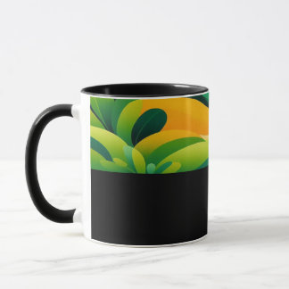 B08 - Tasse avec dégradé de couleur jaune-vert