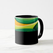 B08 - Tasse avec dégradé de couleur jaune-vert (Devant droit)