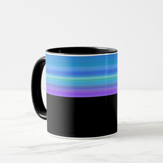 B10 - Tasse mit  Violett Blau Farbverlauf  (Devant gauche)
