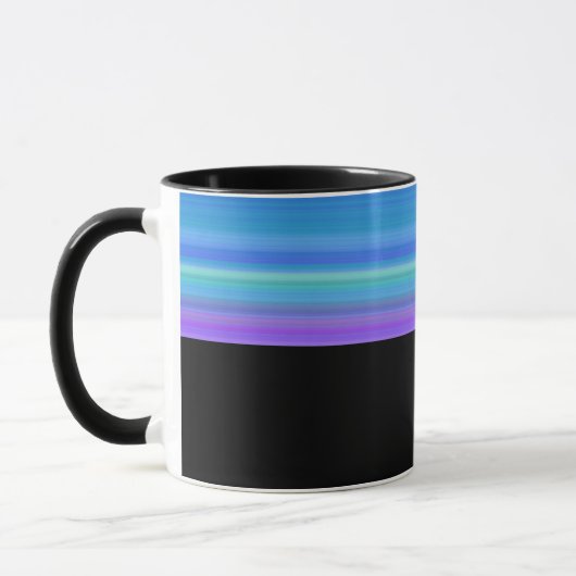 B10 - Tasse mit  Violett Blau Farbverlauf  Mok (Links)