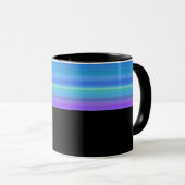 B10 - Tasse mit  Violett Blau Farbverlauf  Mok (Voorkant rechts)