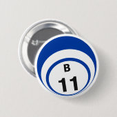 B11 Bingo Ball-knop Ronde Button 5,7 Cm (Voorkant /achterkant)