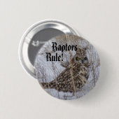 B11 Korte oorhoenders Ronde Button 5,7 Cm (Voorkant /achterkant)