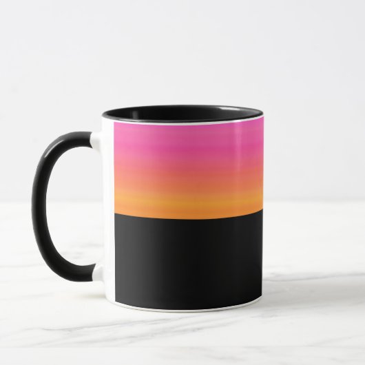 B11 - Tasse avec dégradé de jaune et violet  (Gauche)