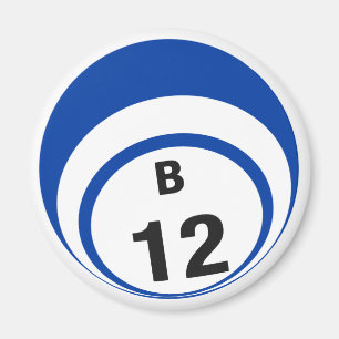 B12 Bingo ball fridge magnet Magneet