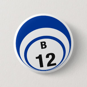 B12 Bingo Ball-knop Ronde Button 5,7 Cm