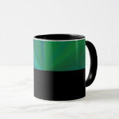 B12 - Tasse avec dégradé de couleur bleu-vert  (Devant droit)