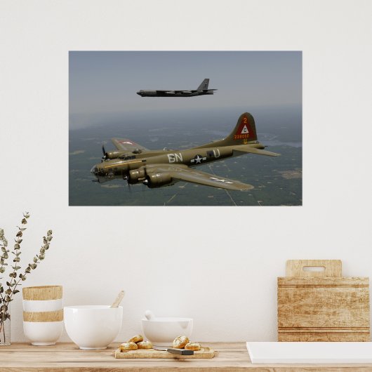B17- en B52H-Poster Poster (Keuken)