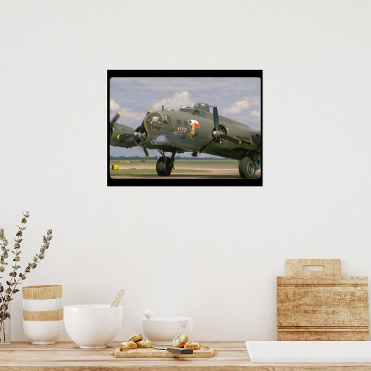 B17 Kleding, Voorste Linker_WWII Planes Poster (Keuken)