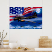 B17 met Bomber Harris Quote Poster (Keuken)