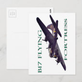 B17 Vliegende fort Briefkaart (Voorkant / Achterkant)