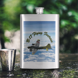 B17 Vliegtuig WWII-bombervliegtuig Heupfles