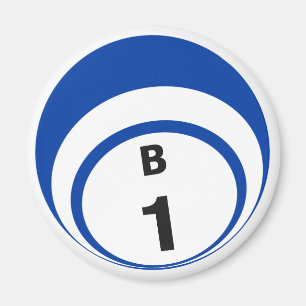 B1 bingobal koelkastmagneet magneet