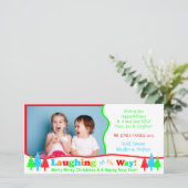 B1 Lach Al Sjabloon van de Foto van Kerstmis van (Staand voorkant)