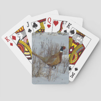 B23 Sneeuwhoen in de sneeuw Pokerkaarten