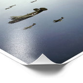 B24 Liberator Bombers en-route naar doel Foto Afdruk (Hoek)