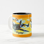 B24 Liberator Tweekleurige Koffiemok (Voorkant links)