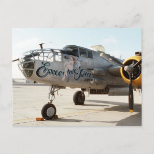 B25 MITCHELL BOMBER " EXECUTIVE SWEET" NOSE ART BRIEFKAART