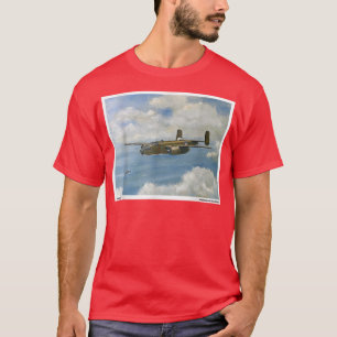B25 Mitchell WW2 Plane Painting Military Novelty G T-shirt