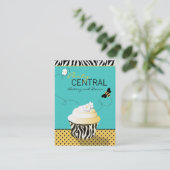 B2 de carte de visite d'abeille d'anniversaire (Debout devant)