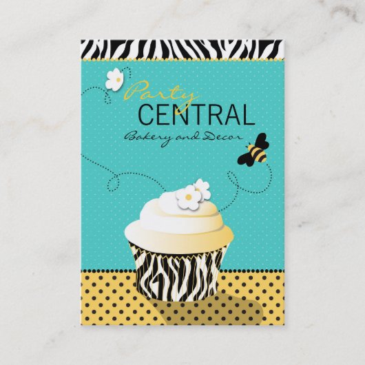 B2 de carte de visite d'abeille d'anniversaire (Devant)