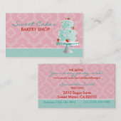 B2 de carte de visite de gâteau de fraise (Devant / Derrière)