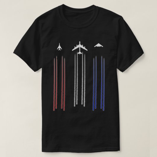B2 Spirit B1 Lancer B52 Bomber Airplane shirt (Design voorkant)