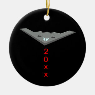 B2 Stealth Bomber Silent Night Keramisch Ornament