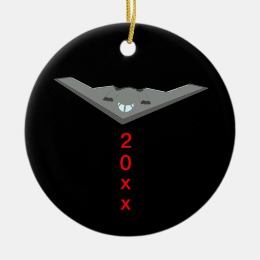 B2 Stealth Bomber Silent Night Keramisch Ornament (Voorkant)