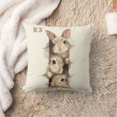 B3 Three Bunnies 3D Illusion Kussen (Deken)